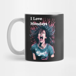 Scream Away Monday Blues Mug